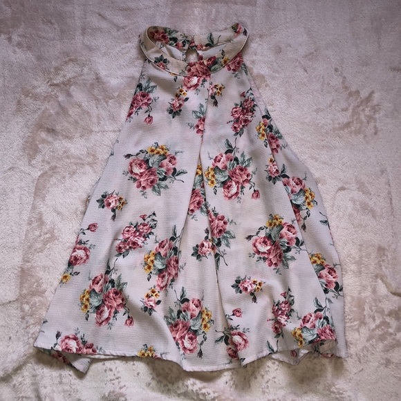 Iris Brand Floral Pink Blouse - Picture 1 of 4